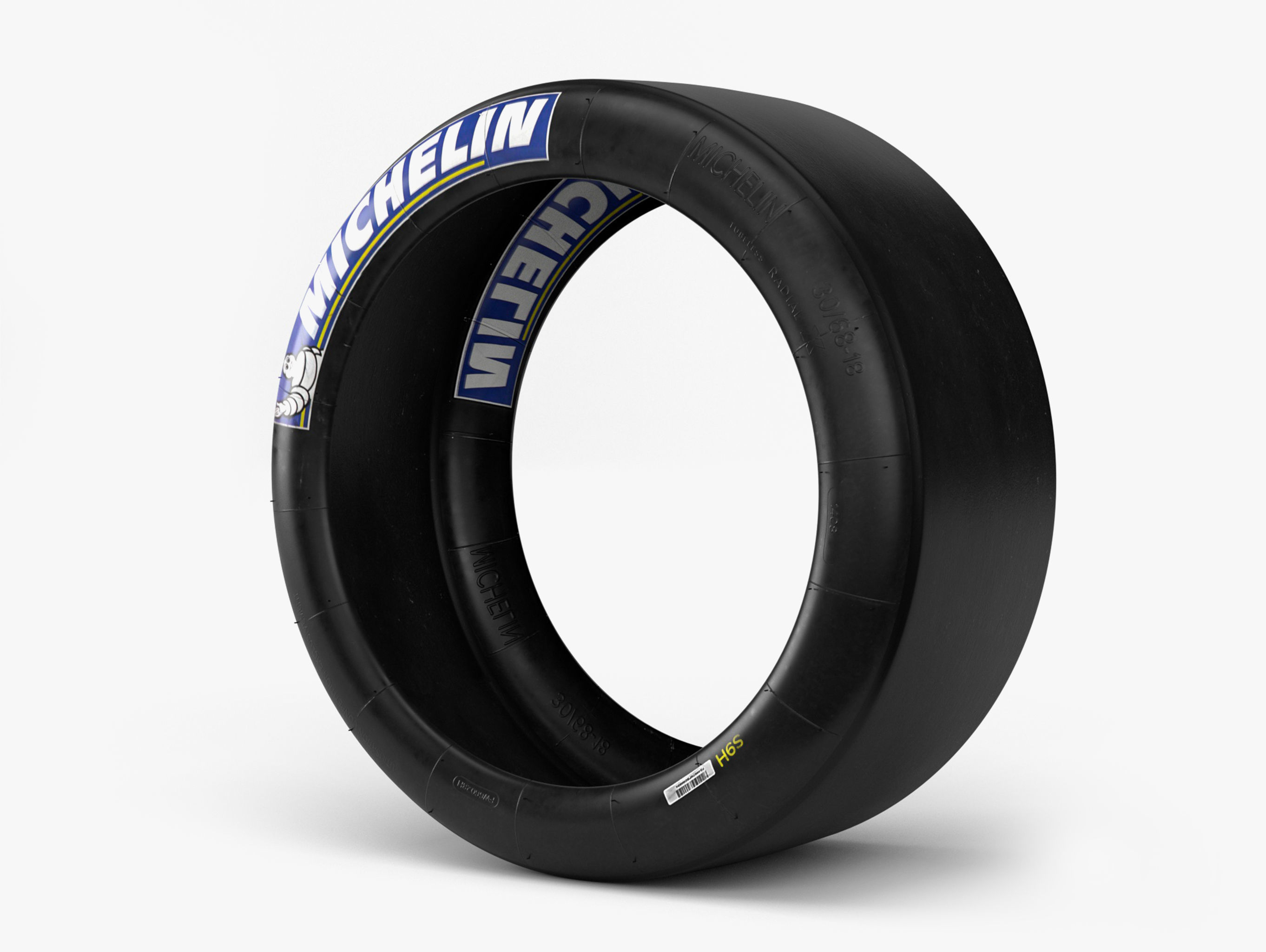 Michelin Race Slick Low-poly 3D model_2
