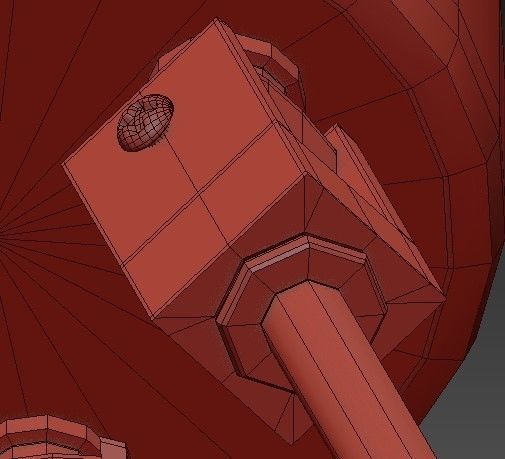 Chandelier Chandelier ball hanging from ceiling 3D model_4