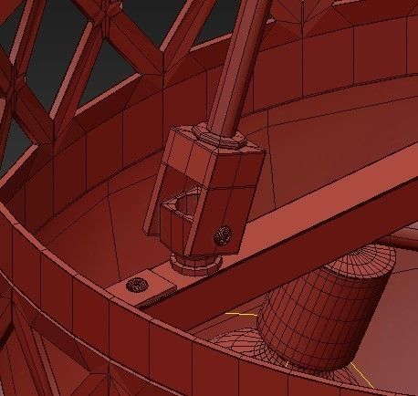 Chandelier Chandelier ball hanging from ceiling 3D model_7