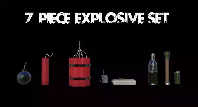 7 piece explosives set