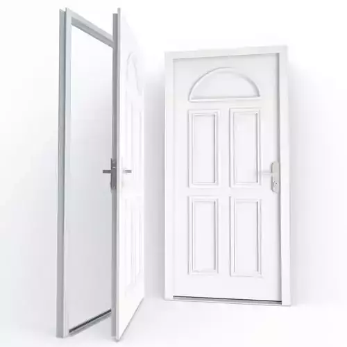 White Door Ignac and Doorknob