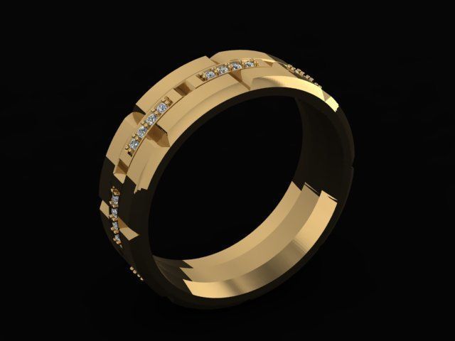 Ring men 3D print model_1