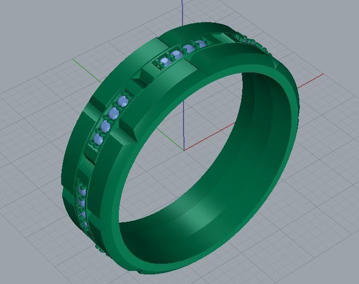 Ring men 3D print model_5