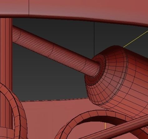 3 Light Cascading Ring Polished Nickel Pendant 3D model_4