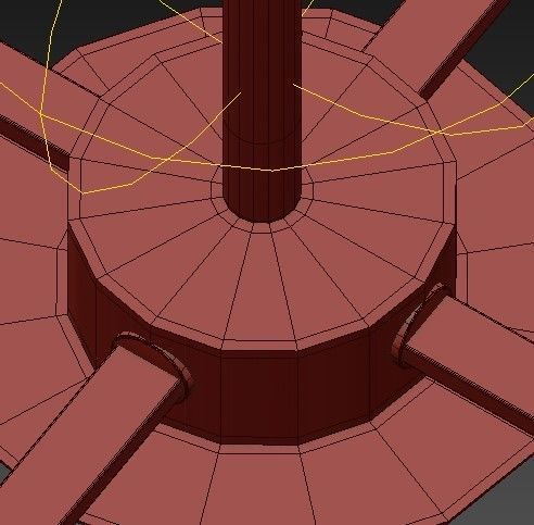 Manhattan 4 Light Aged Brass Pendant  3D model_6