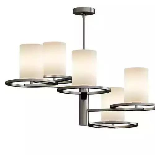 Decorators Collection 6 four light chandelier with shades