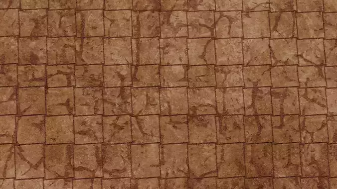 Cracked Tile Procedural Texture Texture