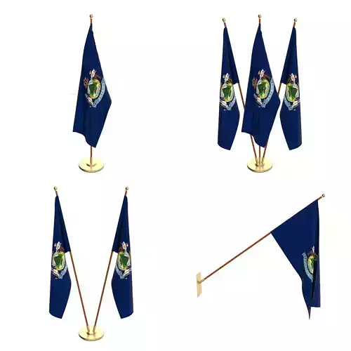 Maine Flag Pack