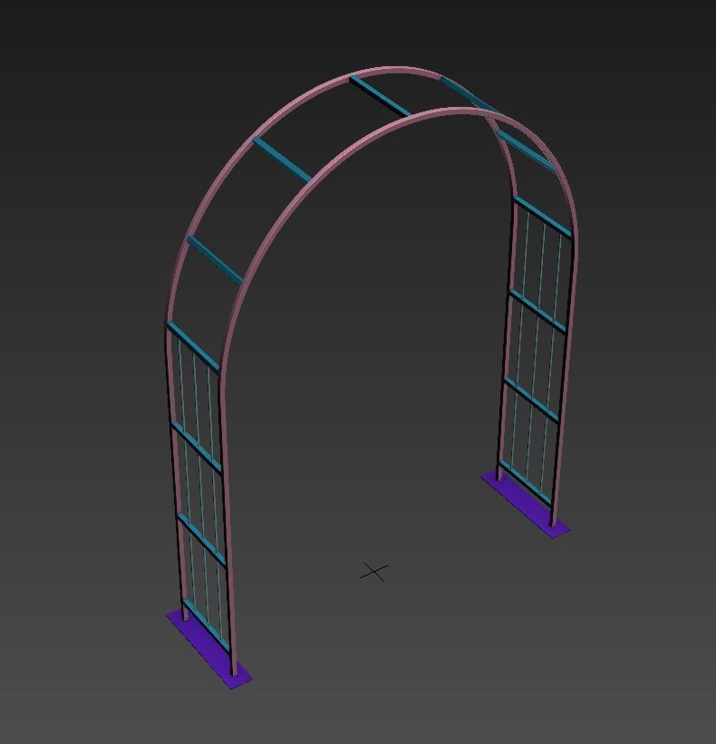 Arch Design - Curved Free 3D model_4