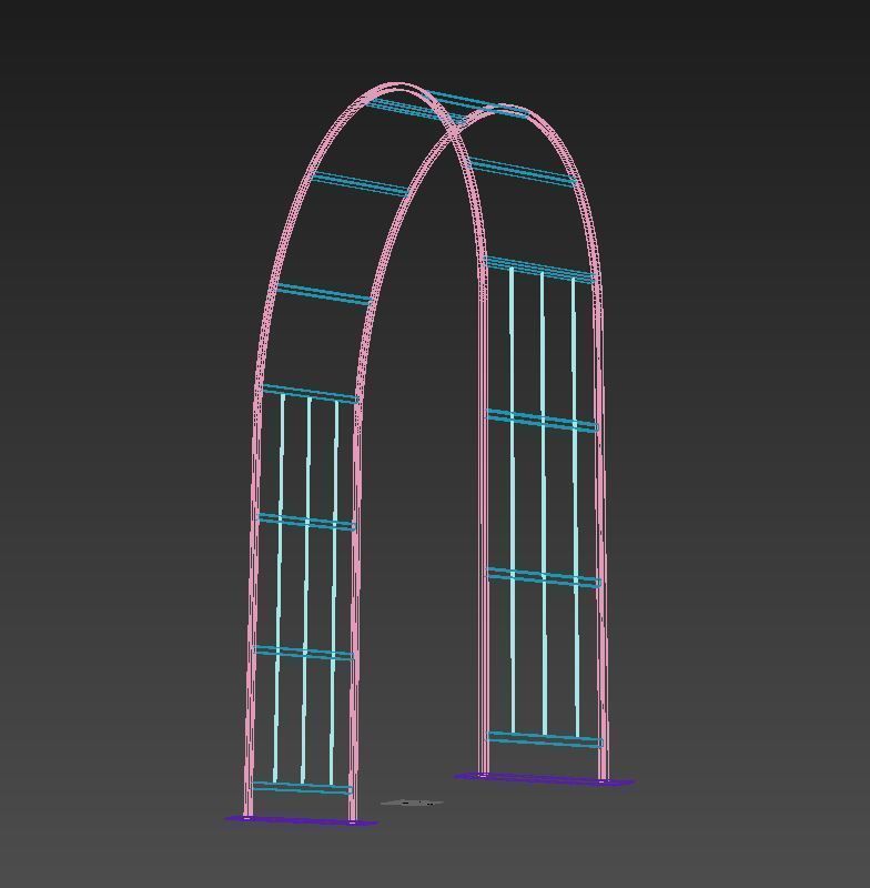 Arch Design - Curved Free 3D model_5