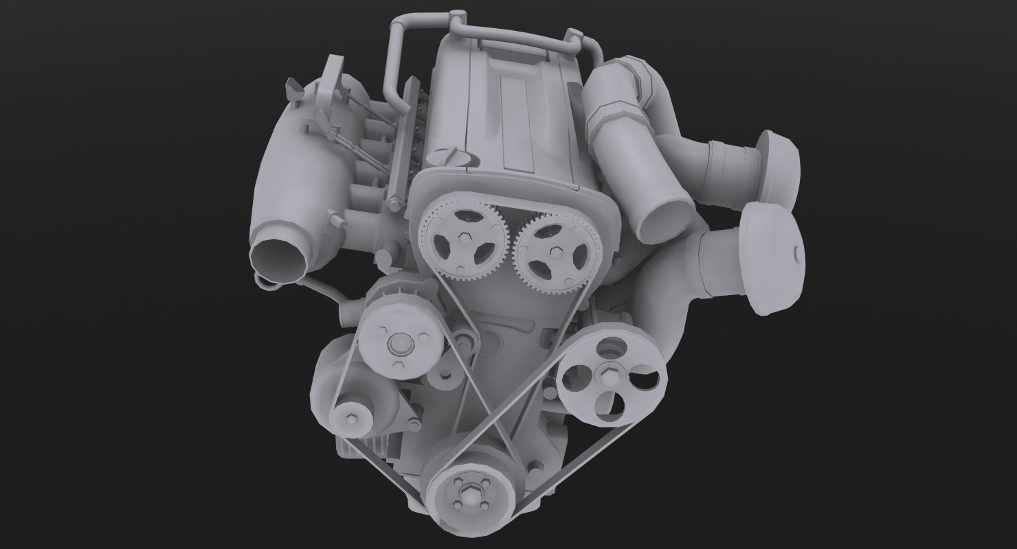 3D model Nissan RB26 DETT by HKS engine VR / AR / low-poly | CGTrader