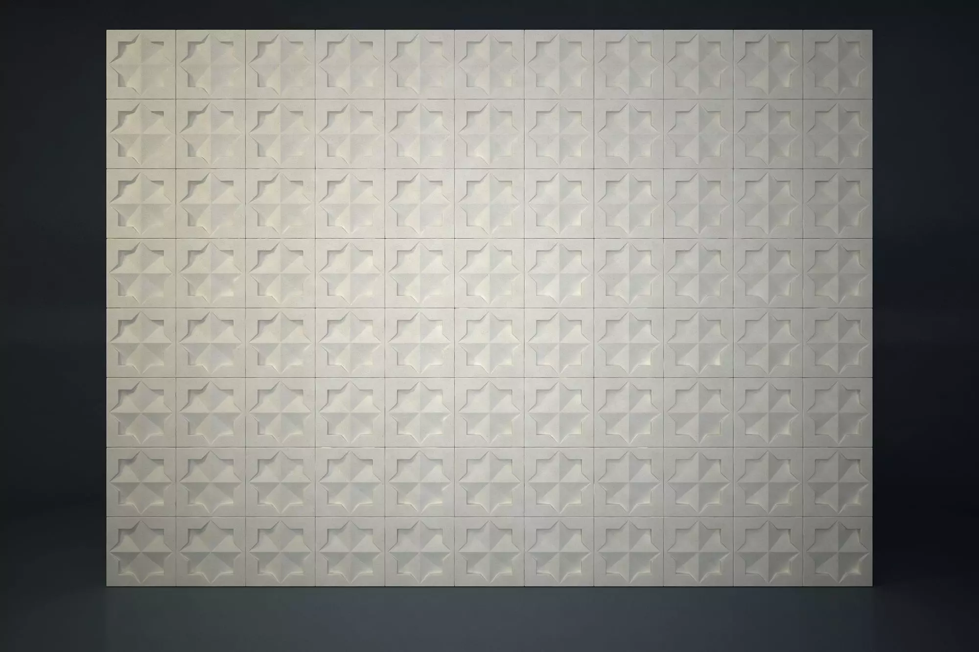 01 ARABIC PATTERN WALL Low-poly 3D model_0