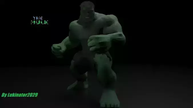 The Hulk Rigged And Animated 