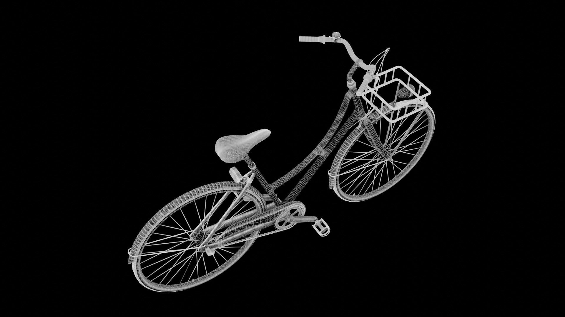 Vintage Bicycle Free 3D model_6