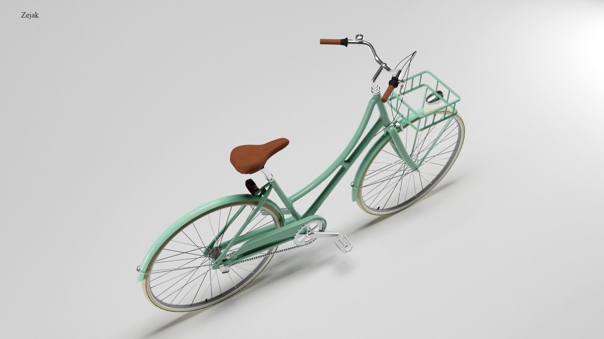 Vintage Bicycle Free 3D model_2