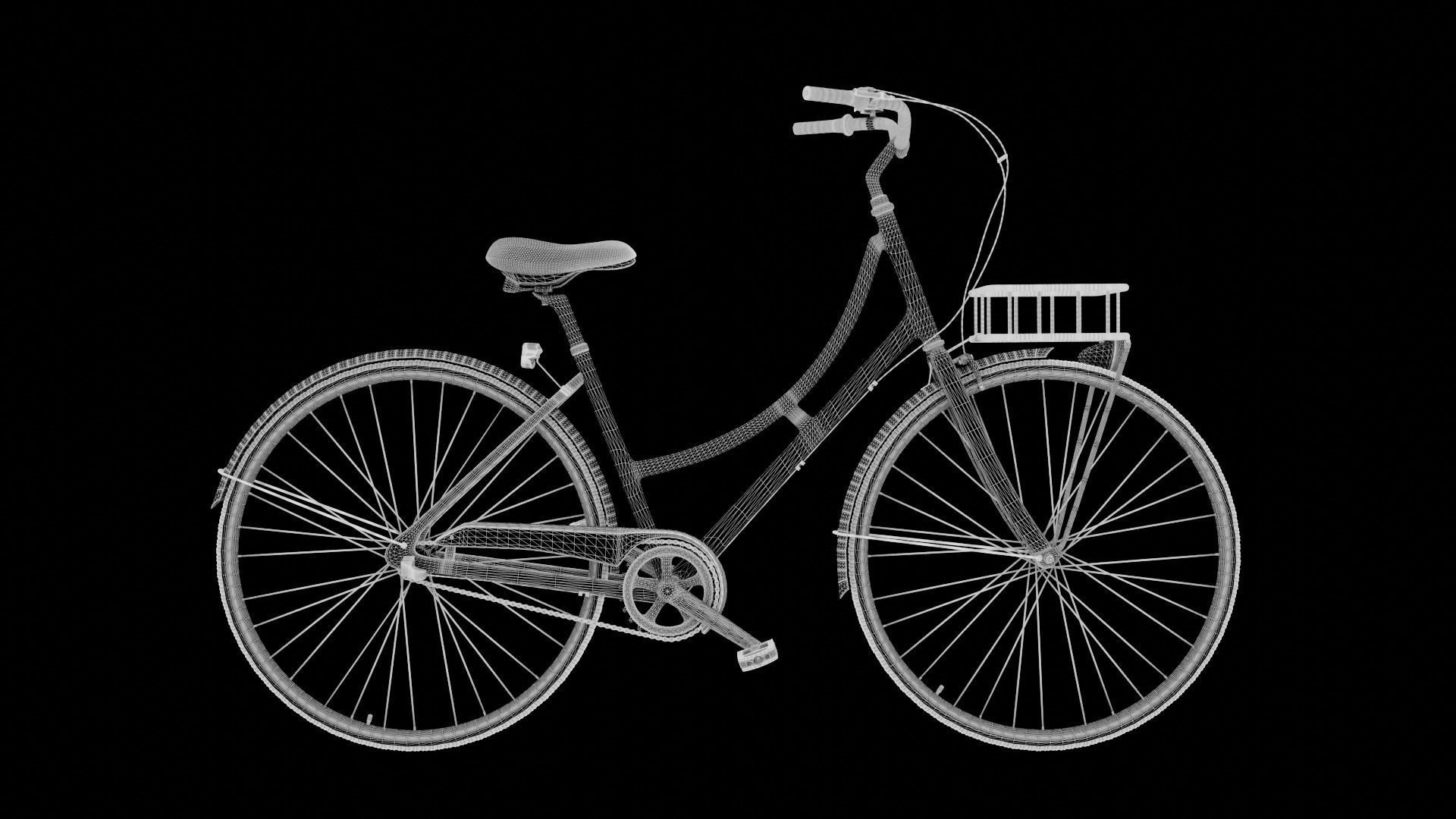 Vintage Bicycle Free 3D model_4