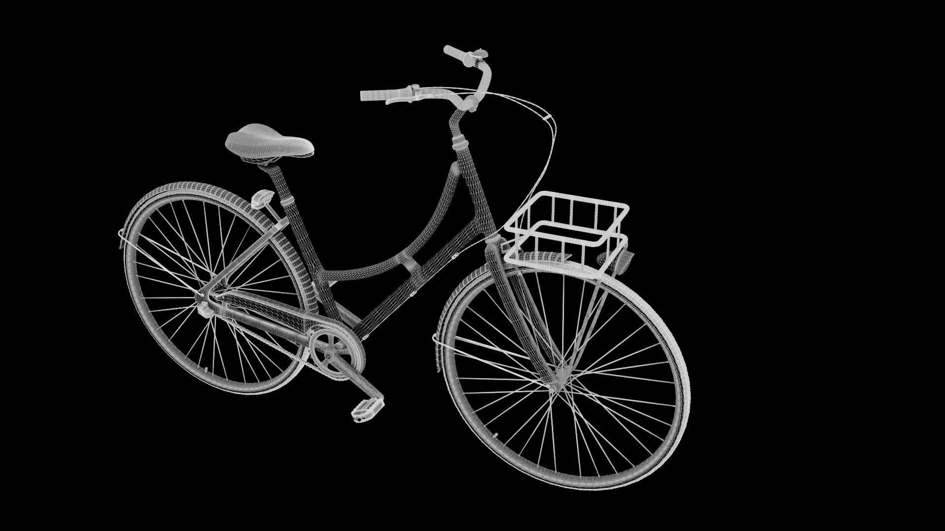 Vintage Bicycle Free 3D model_5