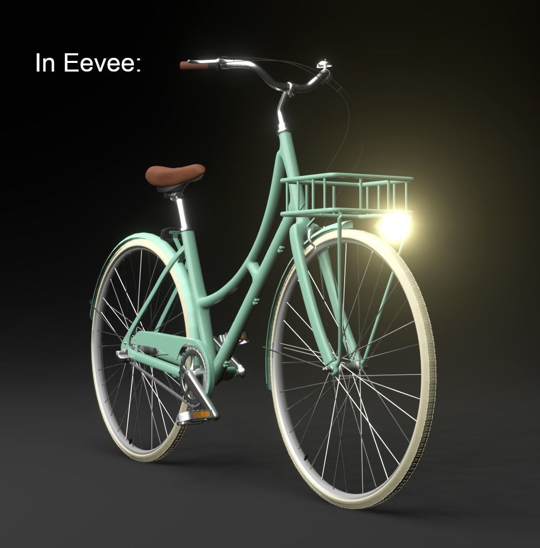 Vintage Bicycle Free 3D model_7