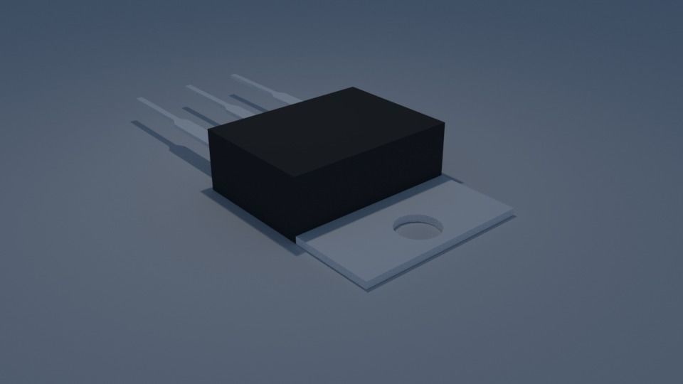 MOSFET Transistor Free 3D model_4