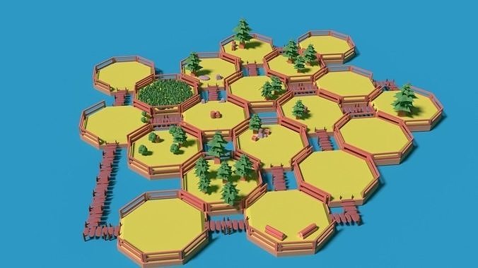 Low poly game asset Low-poly 3D model