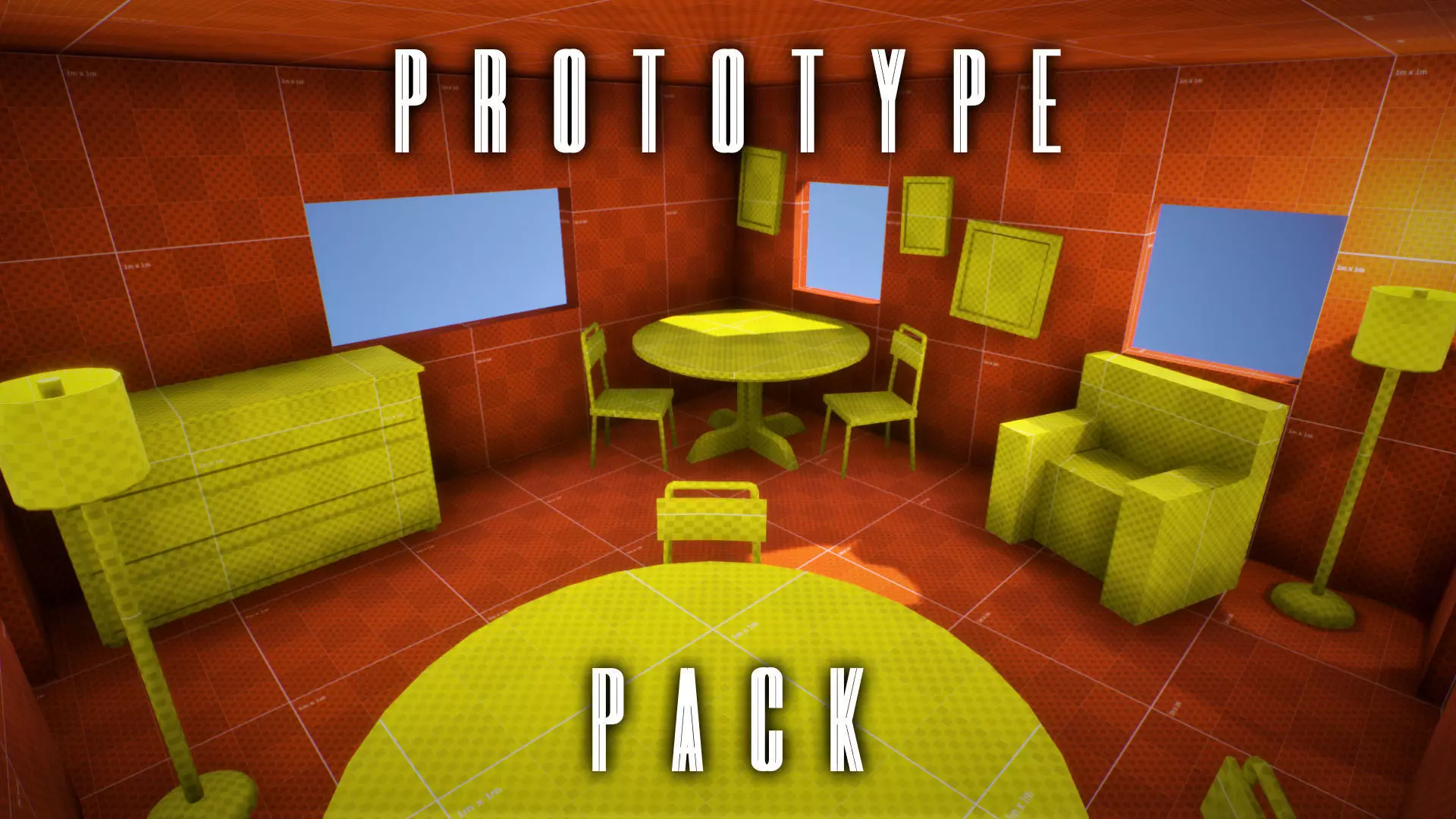 Unreal Engine - House Prototype Pack Low-poly 3D model