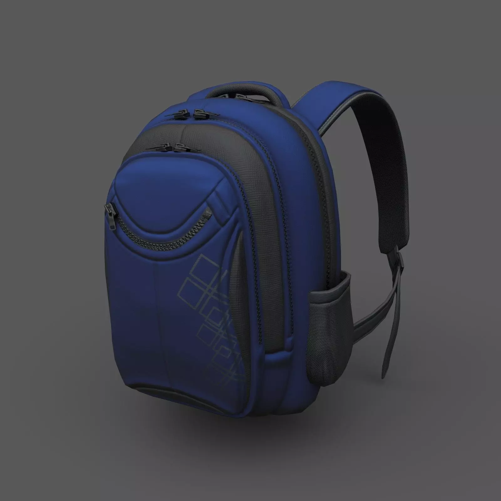 Backpack human ver5 Low-poly 3D model_0