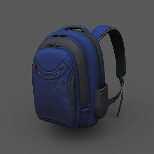 Backpack human ver5 Low-poly 3D model