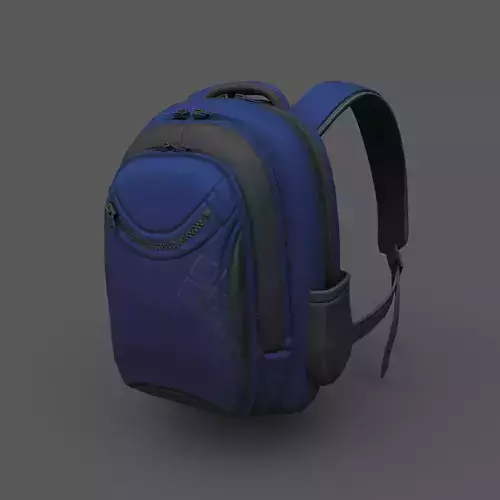 Backpack human ver5 Low-poly 3D model Backpack human ver5 Low-poly 3D model
