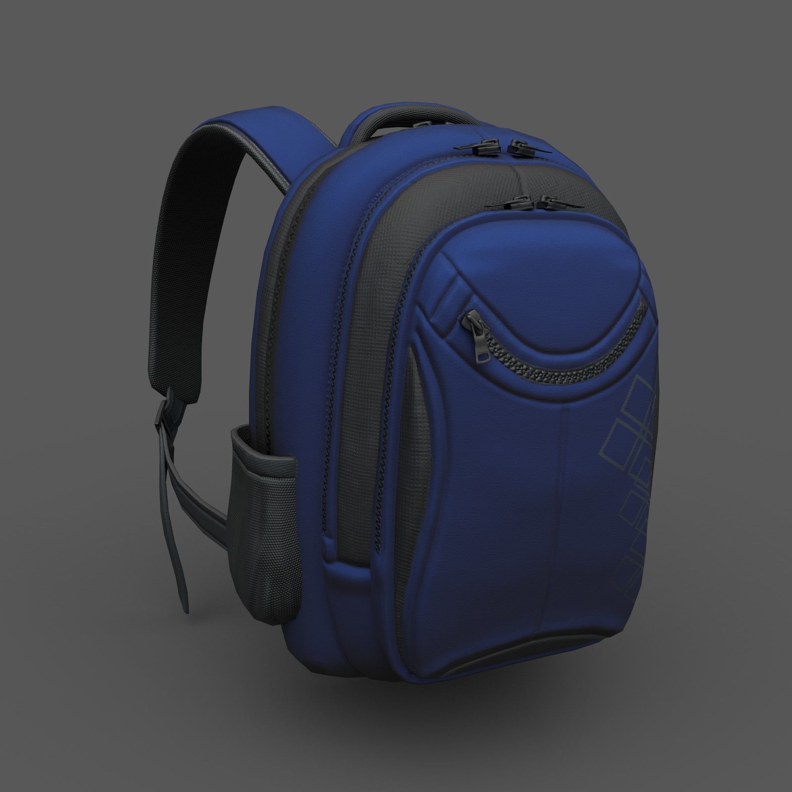 Backpack human ver5 Low-poly 3D model_2