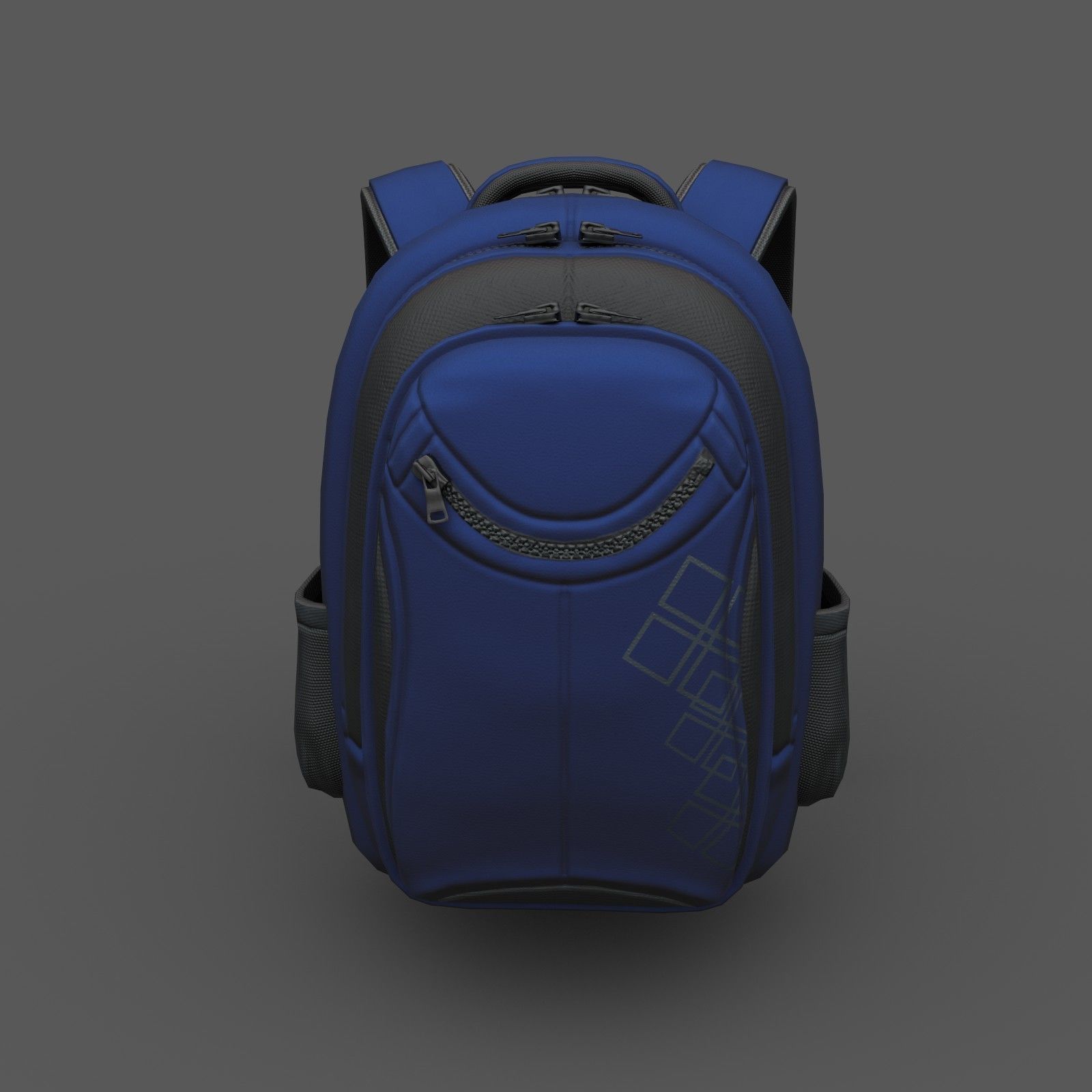 Backpack human ver5 Low-poly 3D model_1