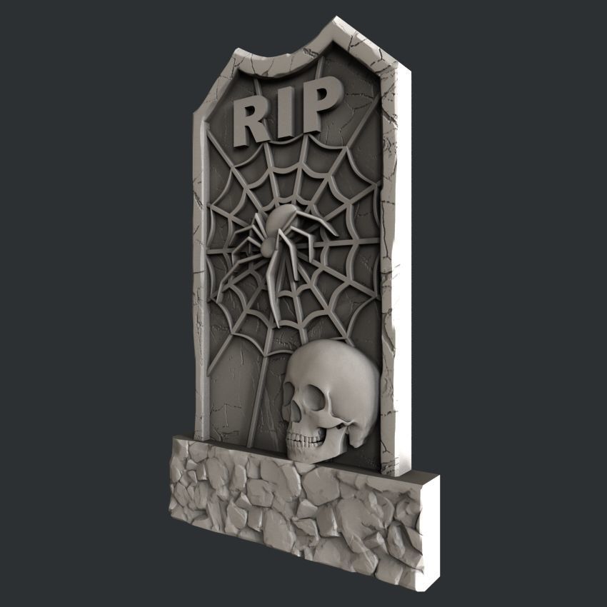 3d STL models for CNC router tombstones 3D model_2