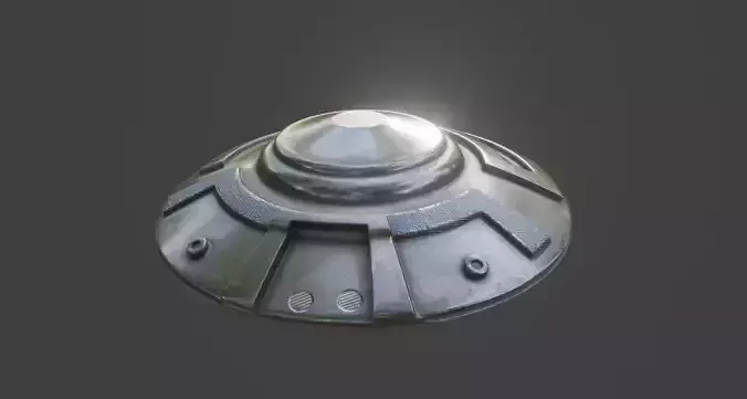 UFO Spaceship Low-poly 3D model