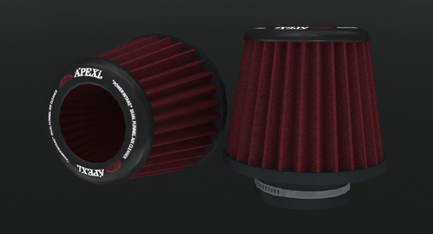 Conical Air Filter Pack free VR / AR / lowpoly 3D model CGTrader