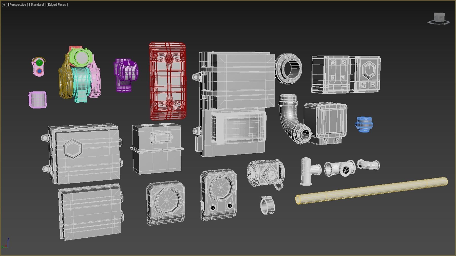 20 Various Components SUBD 3D model_50