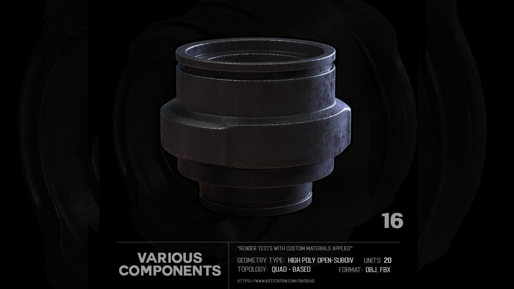 20 Various Components SUBD 3D model_39