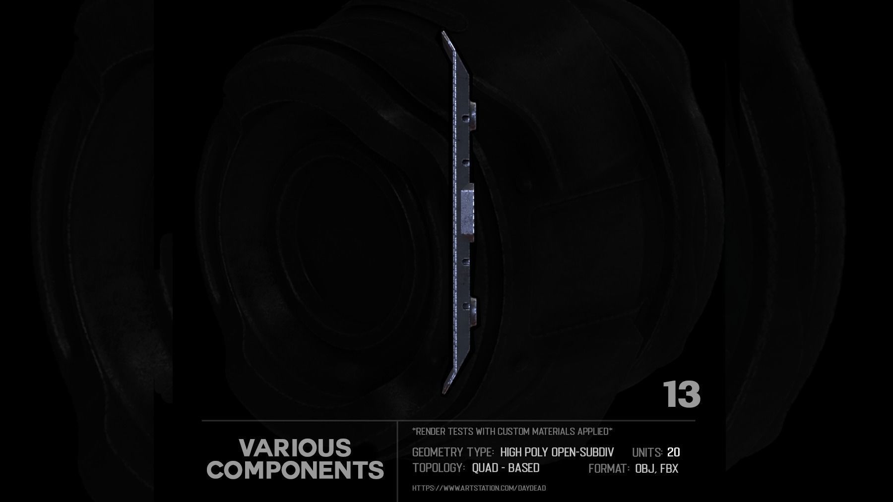 20 Various Components SUBD 3D model_33