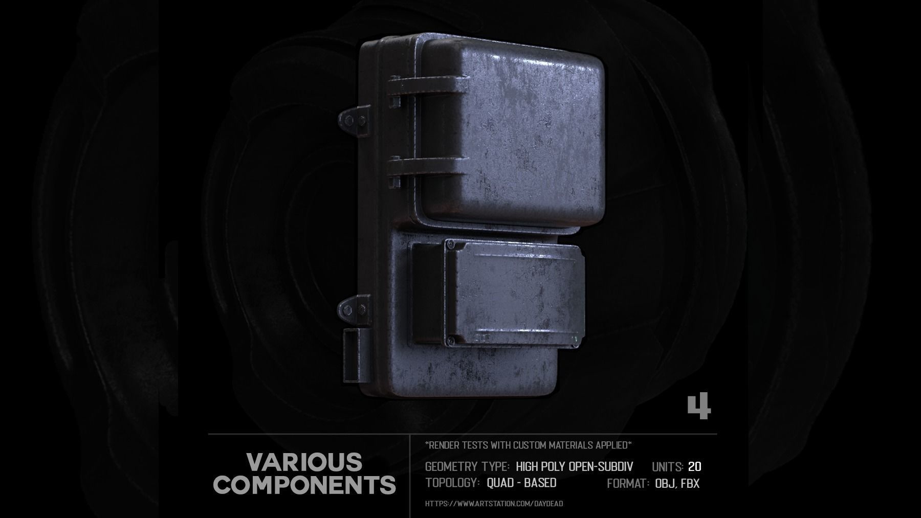 20 Various Components SUBD 3D model_14