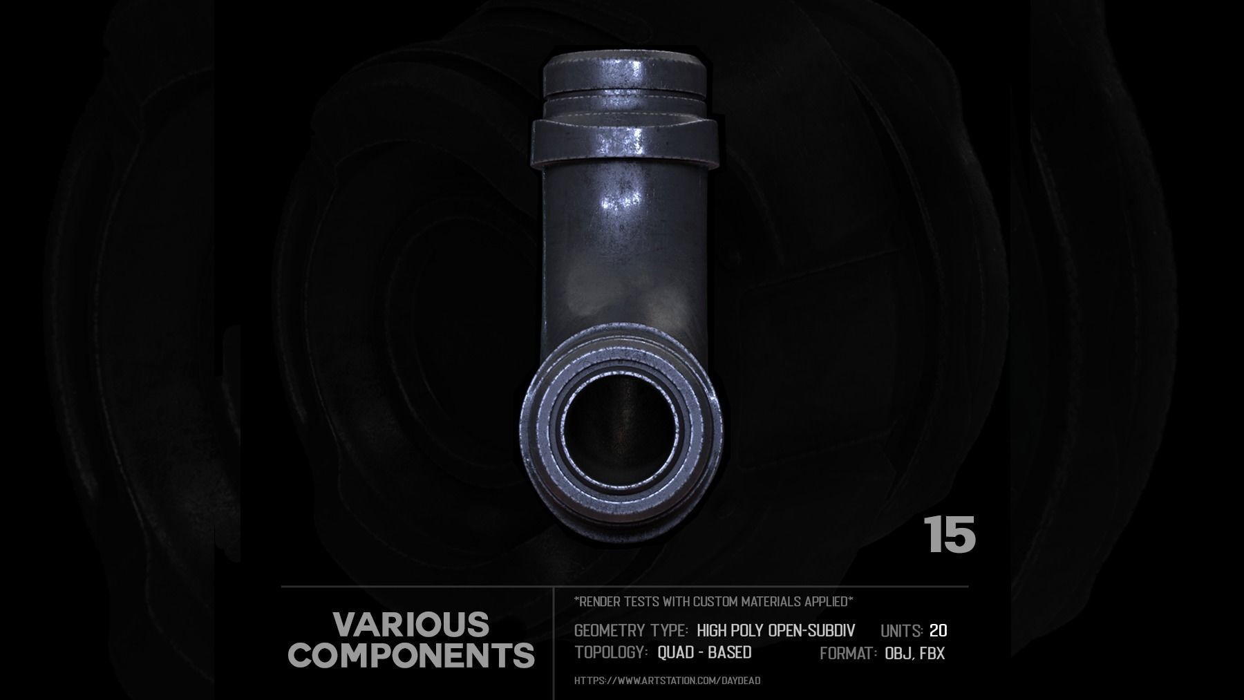 20 Various Components SUBD 3D model_38