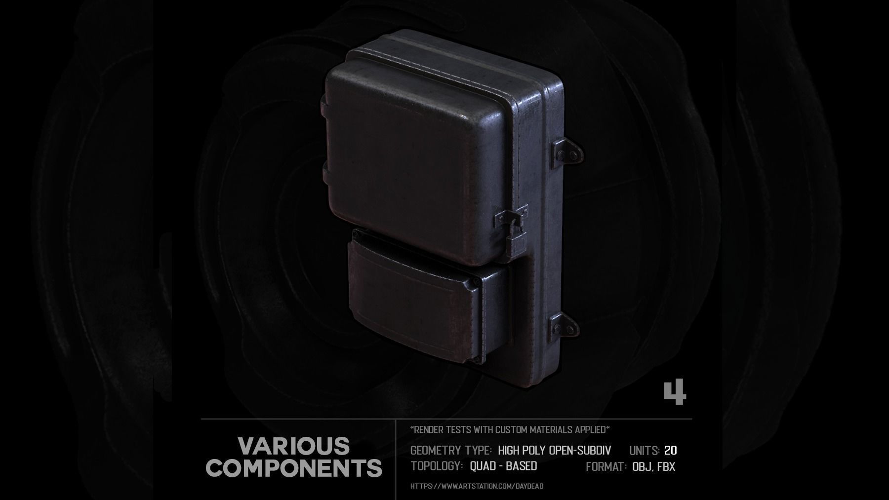 20 Various Components SUBD 3D model_15