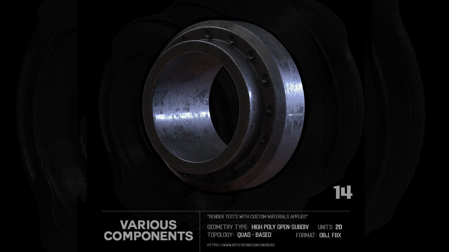 20 Various Components SUBD 3D model_35