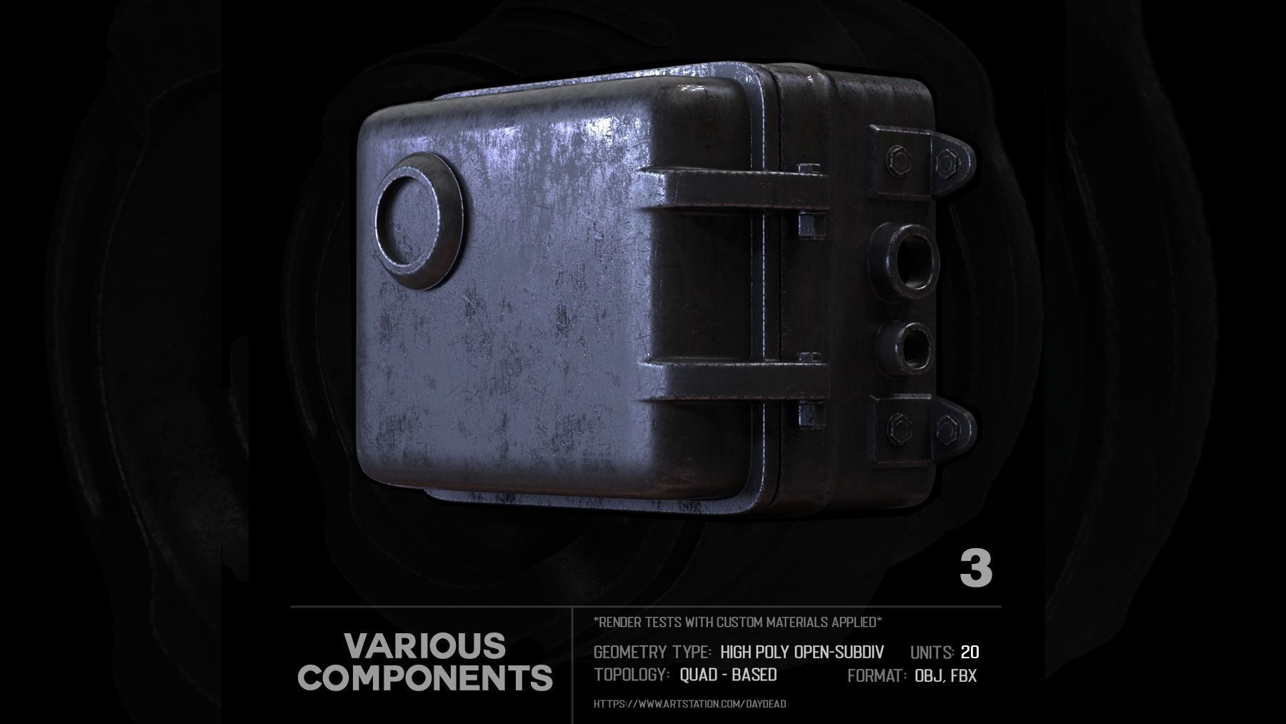 20 Various Components SUBD 3D model_10