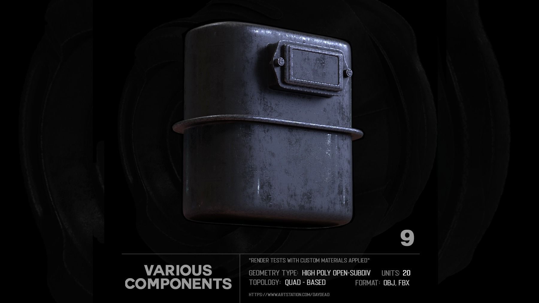 20 Various Components SUBD 3D model_25