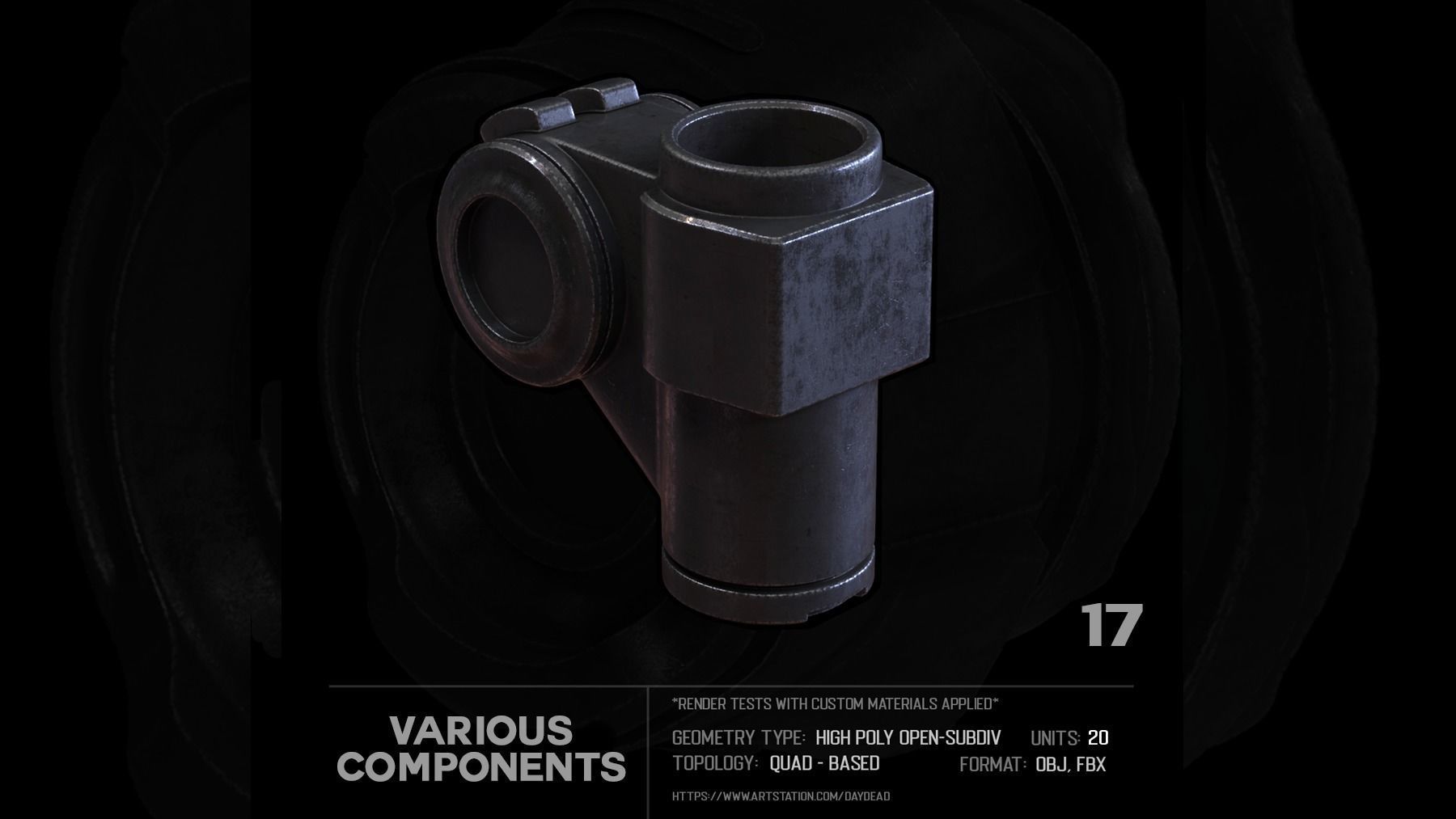 20 Various Components SUBD 3D model_43