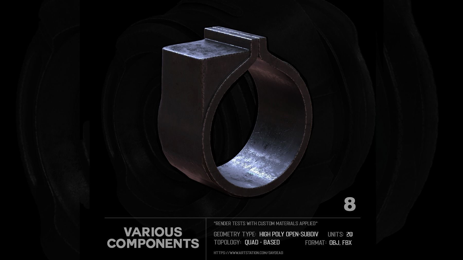 20 Various Components SUBD 3D model_24