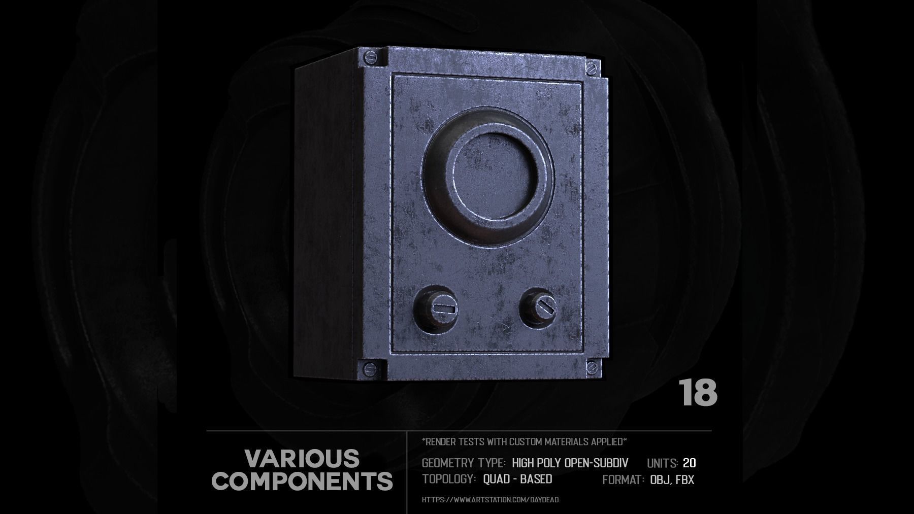 20 Various Components SUBD 3D model_44