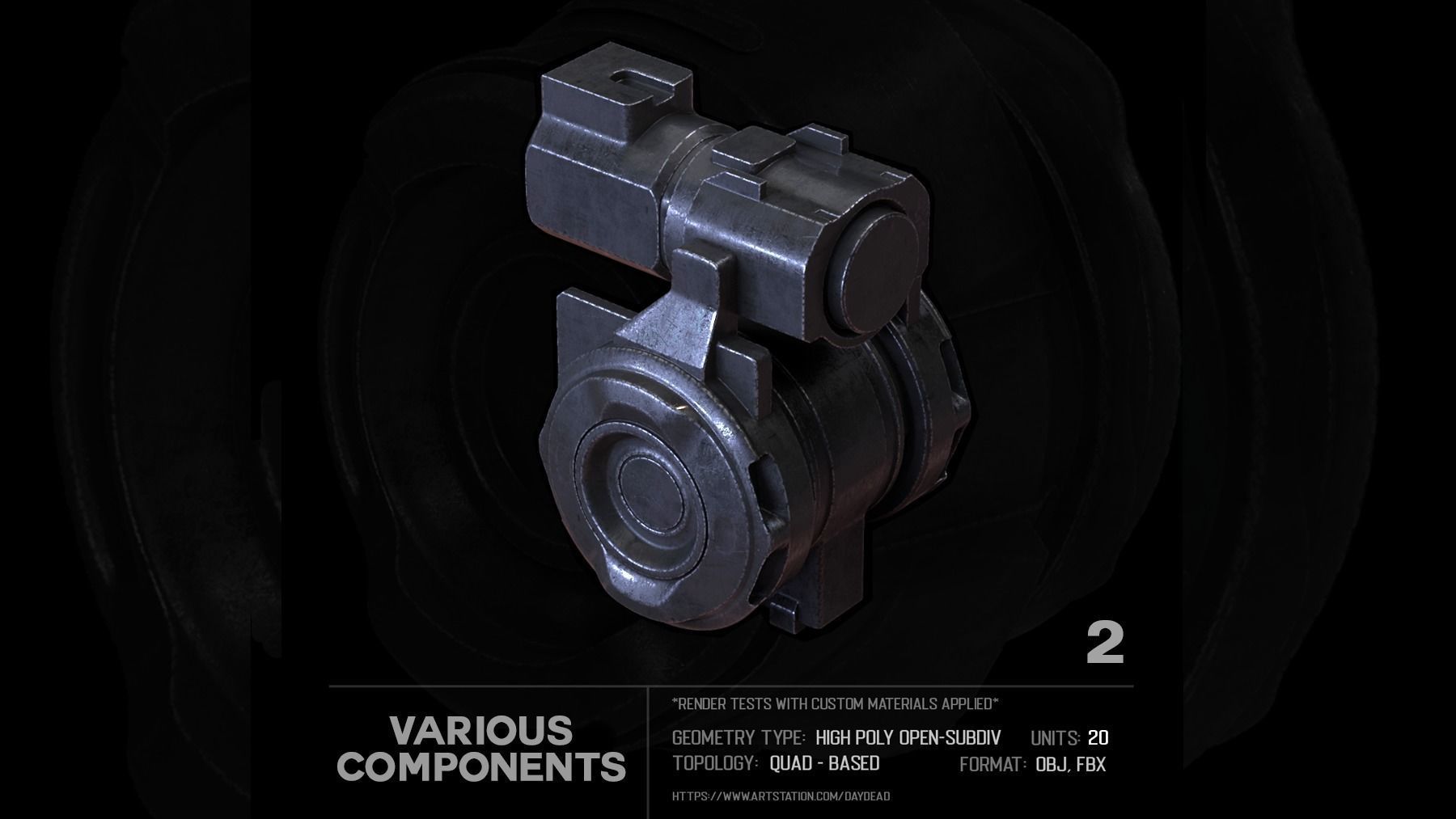 20 Various Components SUBD 3D model_8