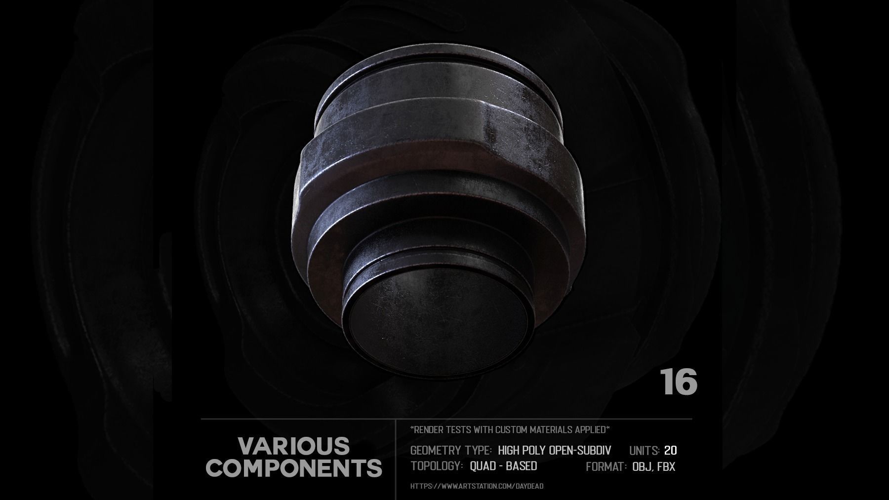 20 Various Components SUBD 3D model_40