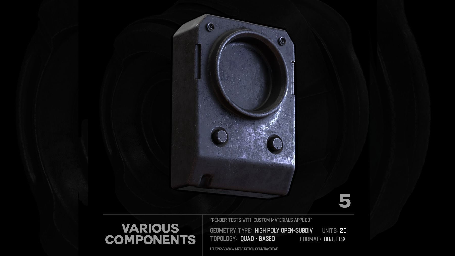 20 Various Components SUBD 3D model_17