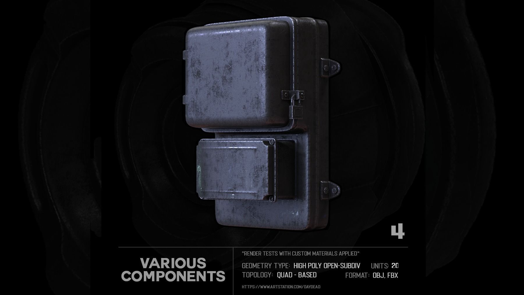 20 Various Components SUBD 3D model_13