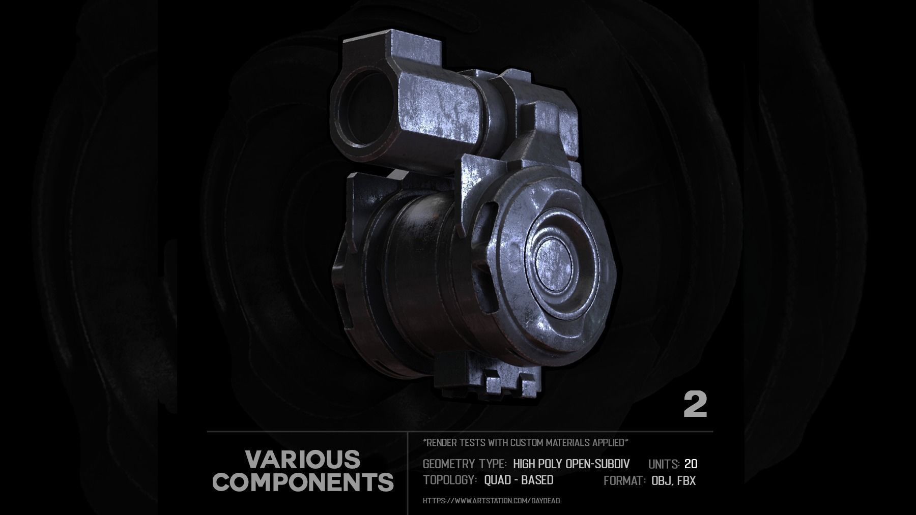 20 Various Components SUBD 3D model_7